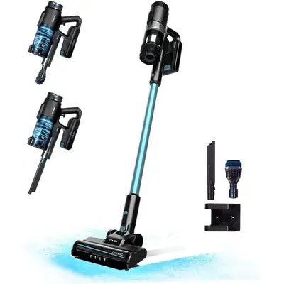 CECOTEC Aspirator vertical 3 in 1 Rockstar 1500 Ray Pure, Putere 215W, 25.2V Li-Ion, 12kPa…