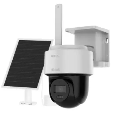 Camera Supraveghere Rotativa 4 MP cu Panou Solar, slot SIM 4G, Hikvision HiLook IPC-CFSP4/4G-SIM…