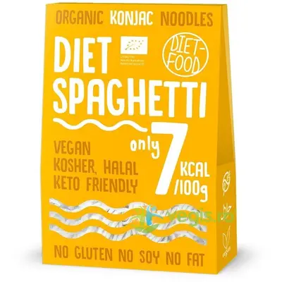 Spaghete Shirataki din Konjac fara Gluten Ecologice/Bio 300g