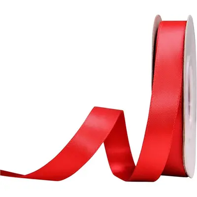 Benzi satinate lățime 5cm (set 4 role, total 92m) - Roșu