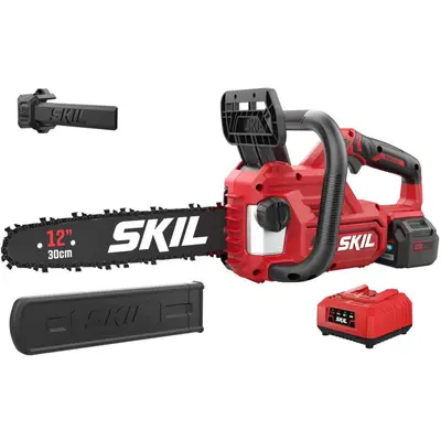 Skil 0534 AA Fierastrau electric (drujba) Brushless, viteza 7.9 m/s lama 30cm, Accu 4Ah si…