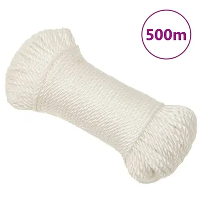 Franghie de lucru, alb, 3 mm, 500 m, polipropilena