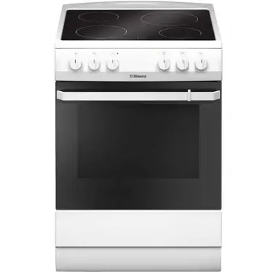 hansa Aragaz electric Hansa FCCW680009, 60 cm, 4 zone de gatit, 8 functii, grill, ventilator…