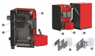 Centrala mixta combustibil solid si peleti Sunsystem Burnit NWB PRIME 40 KW cu arzator Peleti…
