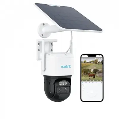Camera supraveghere rotativa GSM 4G PTZ cu panou solar Reolink TrackMix LTE G770+SOLAR, 8 MP, 2.8 …