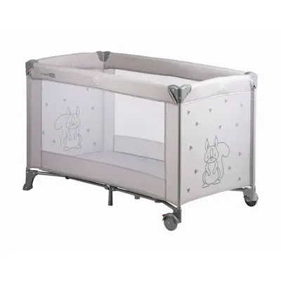 Patut pliant, FreeON, Nap, Cu un nivel, 120x60 cm, Grey