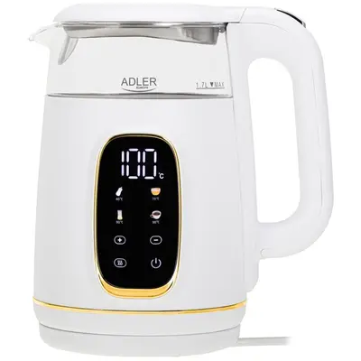 Fierbator Electric AD 1305 WG Afisaj LED Capacitate 1.7L 2200 Alb/Auriu