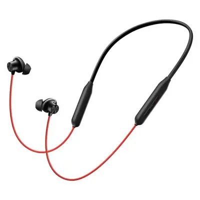 Casti alergare OnePlus Bullets Wireless Z3, Bluetooth 5.4, IP55, Google Fast Pair (Negru/Rosu)