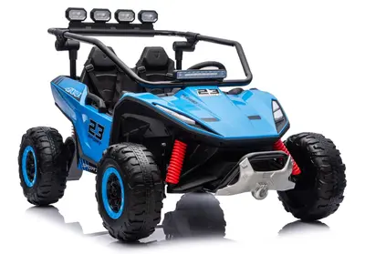 UTV electric pentru 2 copii Kinderauto Vector V2 Dune-Buggy, 220W, 12V, roti moi, scaun tapitat…
