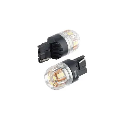 Bec o faza T20 7440 W21W 15SMD 2835 12V CANBUS nonpolar 320 lumen Lumina galbena Cod:SPT15-7440-Y