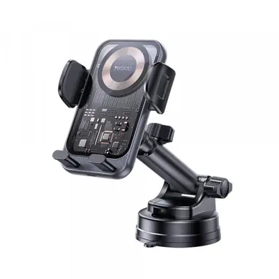 Yesido Incarcator Auto Wireless Yesido C307, 15W, 1.67A, Negru