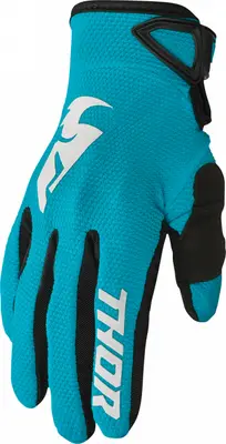 Manusi atv cross dame Thor Sector, culoare turcoaz alb, marime S