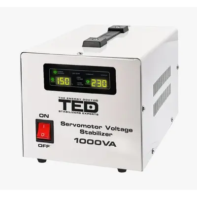 Stabilizator retea 230V 1000VA / 600W cu servomotor monofazat Ted Electric TED004697