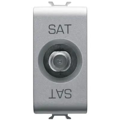 Priza TV/SAT directa 1 modul Gewiss Chorus GW14371, titan