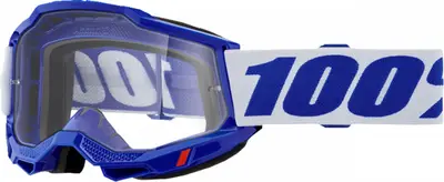 Ochelari cross atv 100% Accuri OTG Blue, lentila transparenta, culoare rama albastru