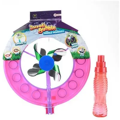 Toi-Toys Jucarie de facut baloane de sapun cu morisca si lumini 24x40 cm Toi-Toys, Roz