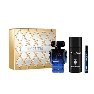 Paco Rabanne Phantom Intense, Apa de Parfum, Barbati, 100 ml + Deodorant spray, 150 ml + Apa de…