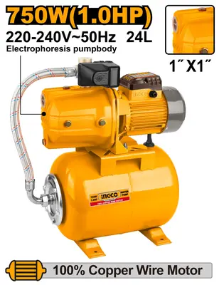 Hidrofor INGCO cu Vas 24L 750W INGCO JPT07508