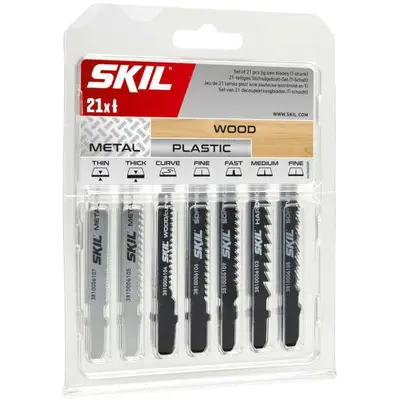 Skil 2610S00920 set 21 de panze pentru fierastrau vertical, coada in T