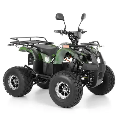 ATV electric Kinder EcoHercules 1200W 60V 20Ah cu COC, omologare rutiera, Army Green