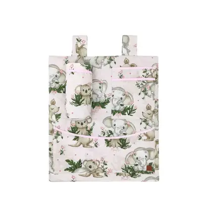 Organizator pentru patut si leagan, MimiNu, Din bumbac certificat Oeko Tex Standard 100, 3…