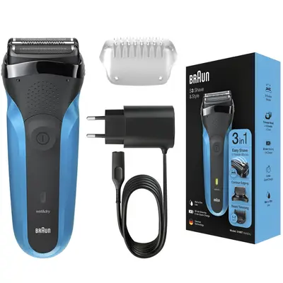 BRAUN Aparat de ras electric Braun Series 3 310BT ProSkin Wet&Dry, MicroComb, cap de tuns, 5…