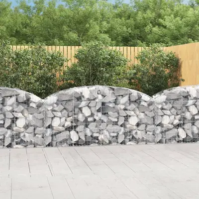 Cos gabion arcuit 200x50x80/100 cm fier galvanizat