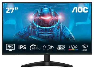 Monitor Gaming AOC 27B36X, 27", 1920 x 1080 pixeli, Black, 3 ani Garantie