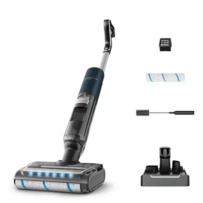 Aspirator cu spalare Rowenta X-Clean 7 GZ5735E0 250 W 530 RPM pana la 50 min autonomie ecran LED…