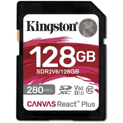 Card Canvas React Plus SDXC UHS-II 280R/100W U3 V60 128GB