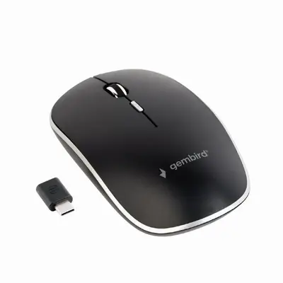 Mouse Wireless MUSW-4BSC-01 Silentios Receiver USB Type-C 1600DPI Negru