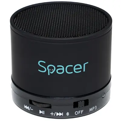 spacer Boxa Portabila Spacer Topper, 3W, Bluetooth, Negru