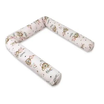 Aparatoare pentru patut, MimiNu, Tip rulou, Cu husa detasabila, Lungime 180 cm, Din bumbac…