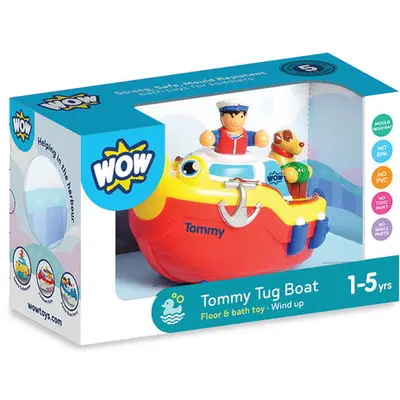 WOW Toys Jucarie de baie WOW Toys, Barca, Tommy Tug Boat, 1-5 ani