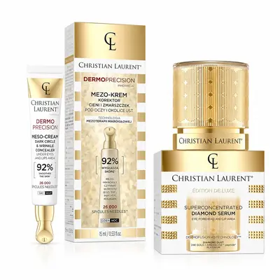 Set Christian Laurent – Dermoprecision Mezo-crema corectoare 15 ml + Diamond Serum Edition de Luxe…
