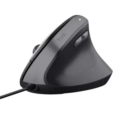 Trust Mouse TRUST BAYO II, Ergonomic, cu fir, 800-1200-1600-2400 dpi, 6-1 butoane-scroll, Negru…
