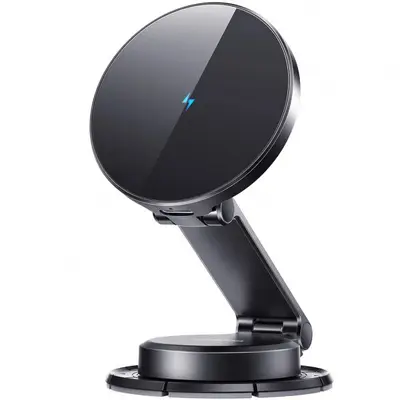 JOYROOM Incarcator Auto Wireless Joyroom JR-ZS408, 15W, 1.67A, Negru