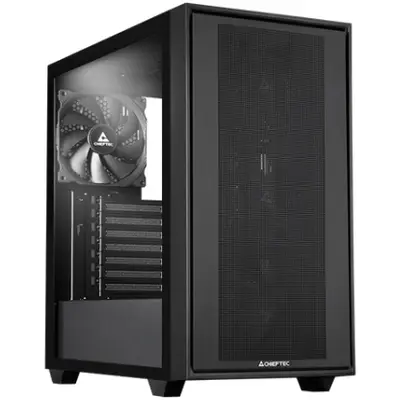 Chieftec Carcasa PC Chieftec Night Hunter, Middle Tower, Sticla temperata, Fara sursa, 11…