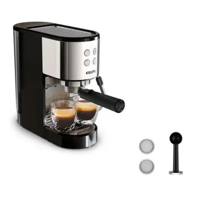 Espressor manual Krups Virtuoso Essential XP441810, presiune 15 bari, rezervor apa 1L, sistem de…