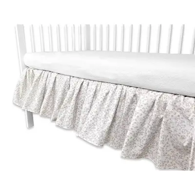Volanas pentru saltea de patut, MimiNu, Premium, 120x60 cm, Din bumbac certificat Oeko Tex Standard…