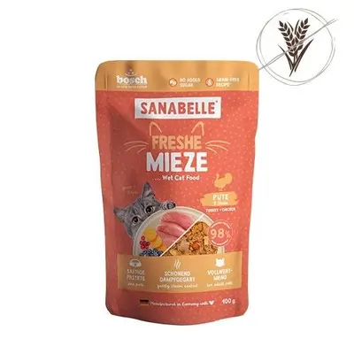 Hrana umeda pisici, Sanabelle, Curcan si Pui, 100 g