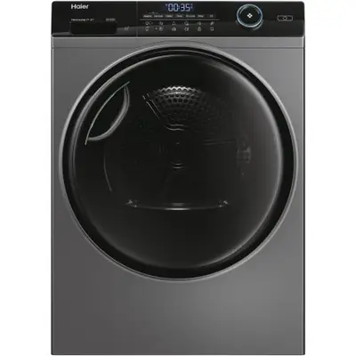 Uscator de rufe Haier HD80-A3959R-S, Pompa de caldura, 8 kg, Clasa C, Motor Inverter, i-Refresh…