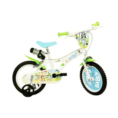 Bicicleta copii, Dino Bikes, Bluey, Roti ajutatoare, Suport cu sticla de apa, Cadru din otel, 14…