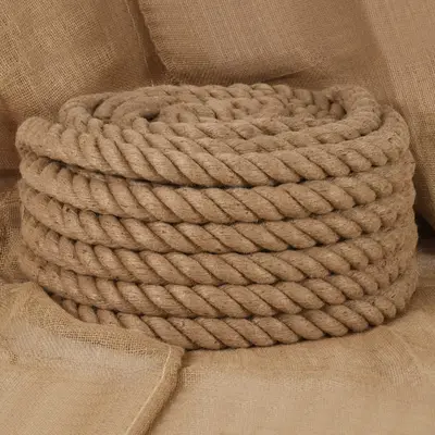 Funie de iuta, 5 m lungime, 40 mm grosime