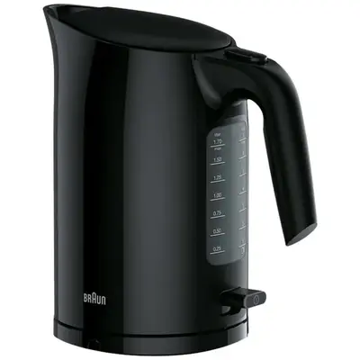 BRAUN Fierbator de apa Braun WK3100BK PurEase, 2200 W, 1.7 l, Plastic, Negru