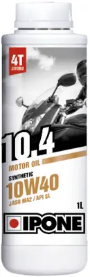 Ulei moto 4T Ipone 10.4 (10W40) Sintetic - JASO MA2 - API SL, 1L