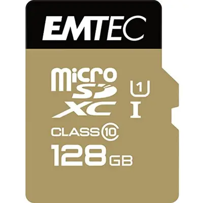 EMTEC Card de memorie Emtec Gold Elite, microSDXC, 128 GB, Clasa 10 + Adaptor SD