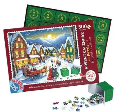 Puzzle Advent Calendar Model 1, 500 piese