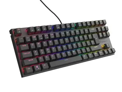 Tastatura Gaming Mecanica Genesis Thor 303 TKL, USB, Iluminare RGB, Layout US, Switch-uri Outemu…