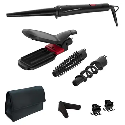 Ondulator de par multistyler 9 in 1 ROWENTA x Karl Lagerfeld Infinite Looks CF422LF0, 9 accesorii…